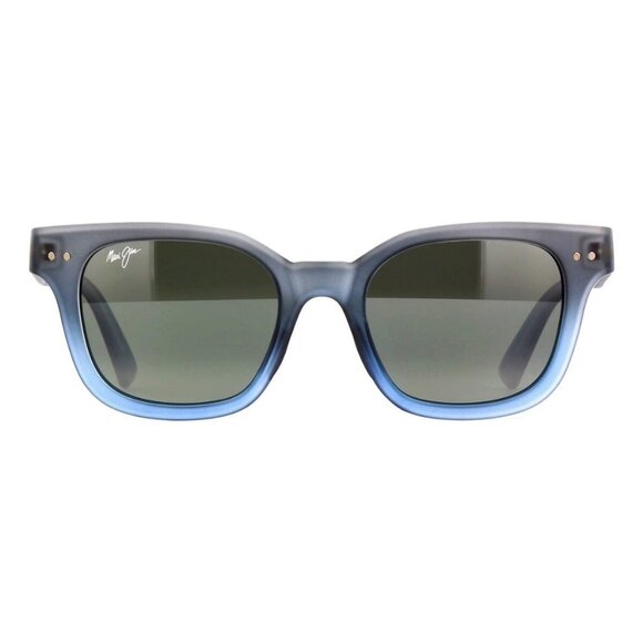 New MAUI JIM Shore Break Blue Polarised Square 822 06M Sunglasses Women - Picture 2 of 4